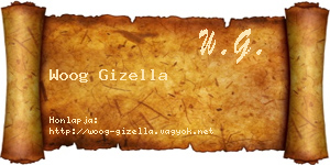 Woog Gizella névjegykártya